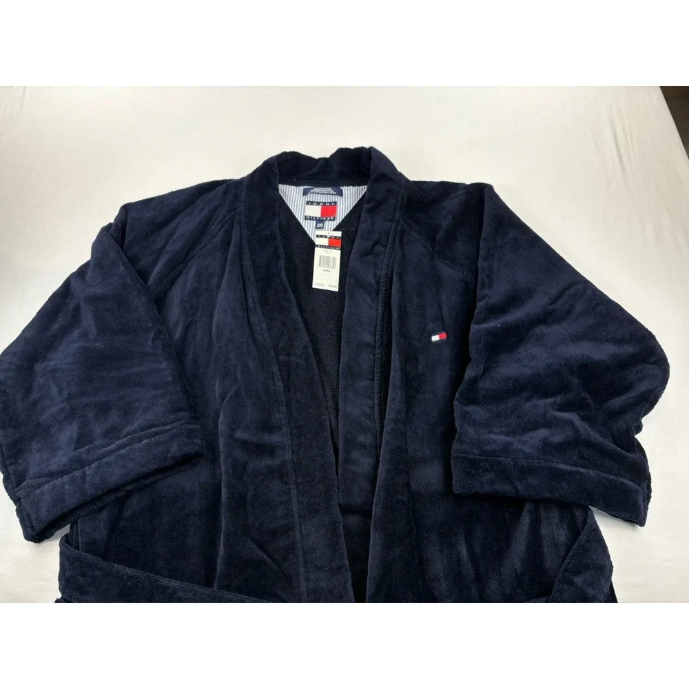 NWT Tommy Hilfiger Plush Belted Robe Luxury Men's One Size Luxury Soft Comfy